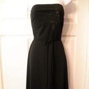 Express Black Strapless Dress